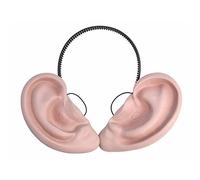 Bristol Novelty MD217 Big Ears on Headband | Flesh | Pack de 1, unisex, adulto, beige, talla única, Día Mundial del Libro Halloween