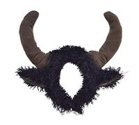 Bristol Novelty MD231 Bull Horns Diadema | 1 pieza | marrón/negro | 22 cm x 21 cm x 8 cm, unisex-adulto, talla única Halloween