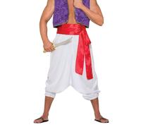 Bristol Novelty Pantalones blancos para príncipe del desierto, multicolor, talla