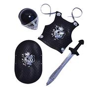 Bristol Novelty Set de armadura de caballero infantil BA601 negro multicolor única
