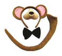 Bristol Novelty Set para Disfraz Infantil de Mono con Orejas, Nariz y (BN2002)