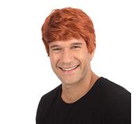 Bristol Novelty Short Ginger Brown Male Wig Austin Powers 70S Disco Metro Fancy Dress (peluca) Halloween
