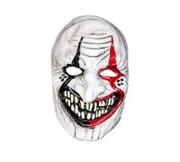 Bristol Novelty- Sinister Jester Mask Máscara, Color blanco, negro, rojo, Talla única (BM603)
