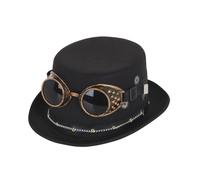 Bristol Novelty Sombrero con gafas Steampunk para disfraz (BN806)