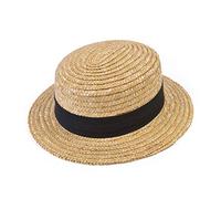 Bristol Novelty Sombrero de Barco de Paja, Color Beige, Talla única (BH126) Halloween