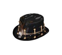 Bristol Novelty Sombrero de copa negro estilo vudú, multicolor, Talla única (BH699)