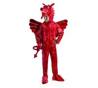 Bristol Novelty, 140 cm Disfraz de dragón rojo, multicolor, (CC573)