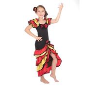Bristol Novelty Traje Niña Rumbera (XL) Edad aprox 9-11 años Halloween, Carnaval