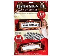 Bristol Novelty X75916 Kit de letreros personalizables inspirados en el cine, color muliticolor, Talla única (X75916) Halloween