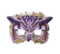 Bristol Novelty X78697 - Máscara de búho con plumaje, aspecto realista, 1 unidad, unisex, adulto, talla única, multicolor Halloween