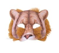 Bristol Novelty X78698 - Máscara de león con pelo, aspecto realista, 1 unidad, unisex, adulto, talla única, multicolor
