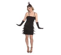 Bristol Novelty, XXL Vestido de flapper, negro, multicolor, (AF130XXL)