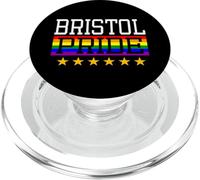 Bristol Pride England Gay Lesbianas Queer LGBT Rainbow Flag PopSockets PopGrip para MagSafe