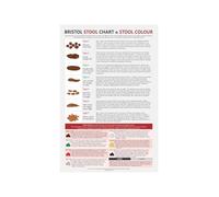 Bristol Stool Chart Poster For Health Education Stool Consistency Classification Diagram Office Decor Wall-Art For Bathroom Home Clinic(Framed,16x24inch(40x60cm))