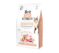 Brit Care Cat GF Sensitive - Digestión saludable y sabor delicado (pavo fresco y salmón) 7 kg