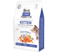 Brit Care Cat Grain Free Kitten - Comida para gatitos con digestión suave e inmunidad fuerte | Salmón | 400 g