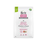 BRIT CARE Perro Sostenible Adulto Razas Pequeñas Pollo & Insectos 3kg