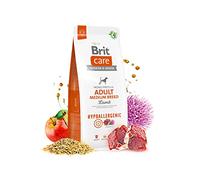 BRIT CARE Perro Hipoalergénico Adulto Raza Mediana Cordero 12kg + sorpresa gratis