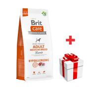 BRIT CARE Perro Hipoalergénico Adulto Raza Mediana Cordero 12kg + sorpresa gratis