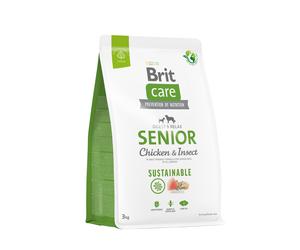 BRIT CARE Perro Sostenible Senior Pollo & Insectos 3kg