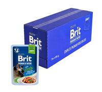 Brit Comida húmeda Premium para Gatos, filetes de Pato en Salsa, 24 x 85 g