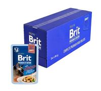 Brit Comida húmeda Premium para Gatos, filetes delicados en Salsa con Pollo, Comida para Gatos Rica en proteínas, 24 x 85 g