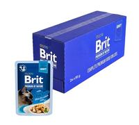 Brit Comida húmeda Premium para Gatos, filetes delicados en Salsa con Pollo, Comida para Gatos Rica en proteínas, 24 x 85 g
