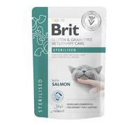 Brit Gluten & Grain-Free Veterinary Diet Cat Sterilised Salmón en salsa | Húmedo (Bolsita) | 12 x 85 g