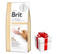 Brit Veterinary Diet - Alimento hepático para perros sin cereales, huevo y guisantes | 12 kg