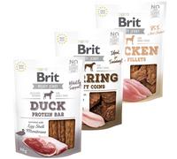 BRIT Jerky Snack Mix príchutí 3x80g