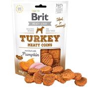 Brit Jerky Snack Monedas de Pavo para Perros 80 gr