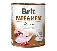 Brit Pate y Carne con Conejo 3x800g + WILD FARM Superfood Chicken (Pollo con calabaza, manzana y hierbas) 3x800g pienso para perros sin cereales