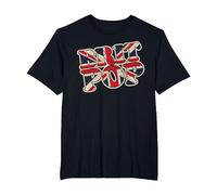 Brit Pop, Escena Musical clásica de la Gran Vendimia de los 90 desgastada Camiseta, Hombre Tallas Grandes, Negro, 4X Alto