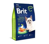 Brit Premium by Nature - Alimento seco para Gatos esterilizados, Sabor salmón, 8 kg