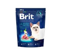 Brit Premium by Nature - Alimento seco para Gatos sensibles, hipoalergénico, Sabor Cordero, 300 g
