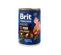 Brit Premium By Nature Carne de cerdo con tráquea 3x400g & WILD FARM Paté de cordero 3x400g alimento sin gluten para perros