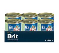 Brit Premium Pâté Comida húmeda para Gatos, Sabor Pavo y Cordero, 6 x 200 g