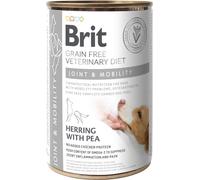 Brit Veterinary Diet - Alimento para articulaciones y movilidad canina, arenque sin cereales con guisantes | Húmedo (lata) | 400 g