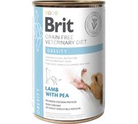 Brit Veterinary Diet - Cordero con guisantes sin cereales para perros con obesidad | Húmedo (lata) | 400 g