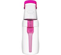 BRITA Botella de Filtro de Agua SOLID Flamingo, 0,5 L - con Filtro de Carbón activado que mejora el pH, sin BPA, Elimina el sabor y el olor a cloro, fabricada con resistente Tritan™