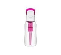 BRITA Botella de Filtro de Agua SOLID Flamingo, 0,5 L - con Filtro de Carbón activado que mejora el pH, sin BPA, Elimina el sabor y el olor a cloro, fabricada con resistente Tritan™