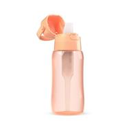 BRITA Botella de Filtro de Agua SOLID Peach Fuz, 0,5 L - con Filtro de Carbón activado que mejora el pH, sin BPA, Elimina el sabor y el olor a cloro, fabricada con resistente Tritan™