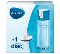Brita Botella filtrante Azul- Filtro Tecnología MicroDisc, Óptimo sabor para disfrutar en cualquier lugar, Botella de Agua sin BPA, 0.6 litros