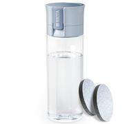 BRITA Botella filtrante de agua modelo VITAL Azul Claro (600 ml) con 2 filtros MicroDisc, hidratarse en cualquier lugar, elimina cloro, impurezas, preserva minerales (El embalaje puede variar)