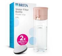 Botella Purificadora de Agua Vital 600ml con 2 Filtros (Rosa Claro) - BRITA