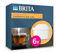 BRITA Cartucho de filtro de agua MAXTRA PRO Experto en Cal Ahorro semestral pack 6 - Recambio original para todas las jarras BRITA con filtración extra de cal y protección para electrodomésticos.