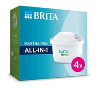 BRITA Cartucho Filtro de agua Grifo MAXTRA PRO All-In-1 Pack de 4|Pruebe un agua más pura¹ con la recarga original para jarras BRITA-reducido² microimpurezas como algunos PFAS, cloro, sarro