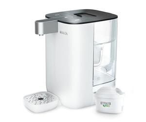 BRITA Cube dispensador de Agua (4,0 L) Cinco temperaturas en Cinco Segundos, máxima Seguridad con tecnología UV-C para Agua Libre de bacterias, Incluye Filtro de Agua MAXTRA Pro Experto EN Cal