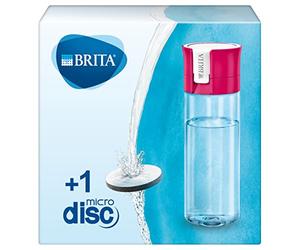 Brita Fill&Go Bottle Filtr Pink Botella con - Filtro de agua (Botella con filtro de agua, Rosa, Transparente, De plástico, De plástico, 1 L, Alemania)