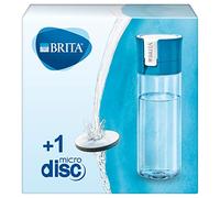 BRITA fill&go Vital - Botella con filtro de agua con tecnología MicroDisc - Agua de excelente sabor para disfrutar en cualquier lugar - Botella de agua sin BPA - Color azul
